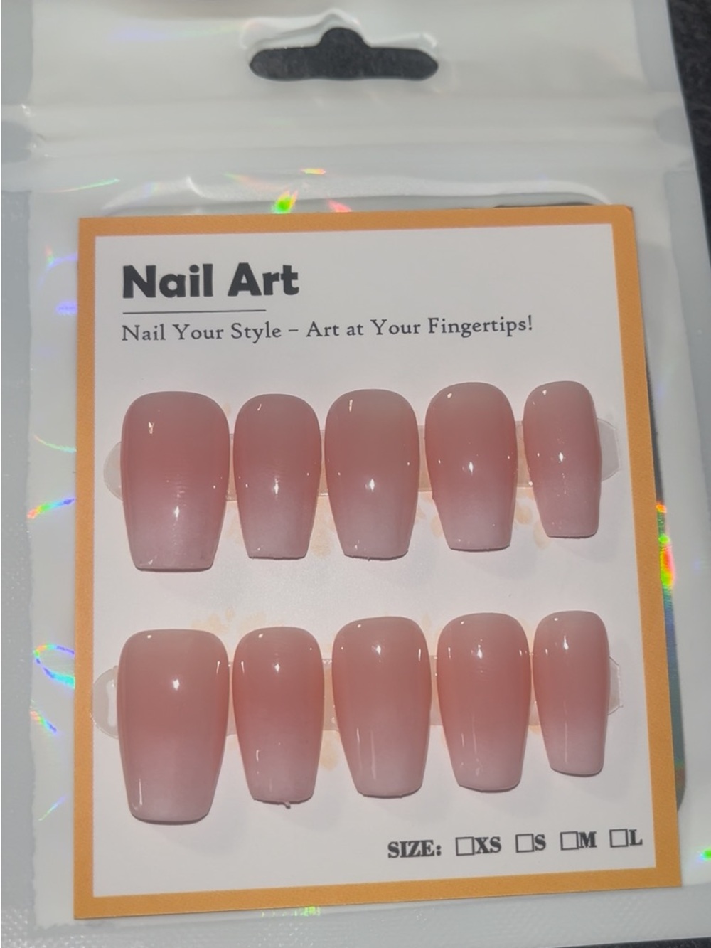 10 PC Hand Crafted Ombre Nails NWT (S,M,L) - Picture 3 of 10